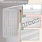 Hanging Jewelry Organizer Storage, 40 Pockets 36 Hooks Necklace Earring Necklace Bracelet Ring Organizer, Double - Sided Design, White